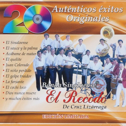 Banda El Recodo 20 Auténticos Éxitos Originales | Cd Música