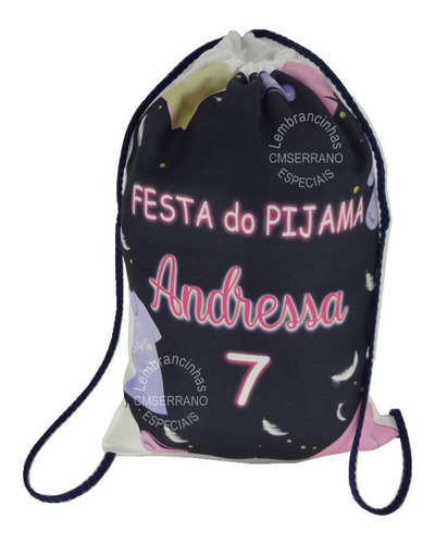 15 Mochila Sacolinha Tecido Personalizada Envio 24 Horas