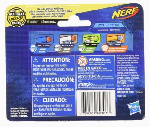 Nerf Empaque De 30 Dardos Elite