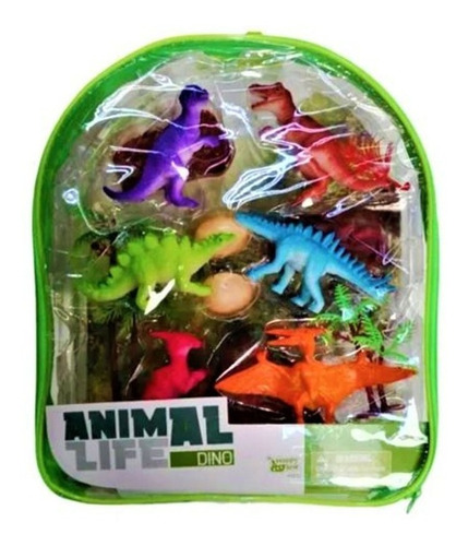 Bolso Animal Life X6 Animales Y Accesorios Dinosaurios