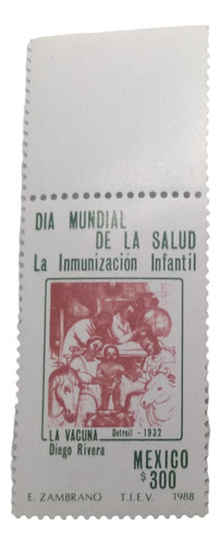 Timbre Postal México $ 300 Pesos Año 1988 Varios Eventos 