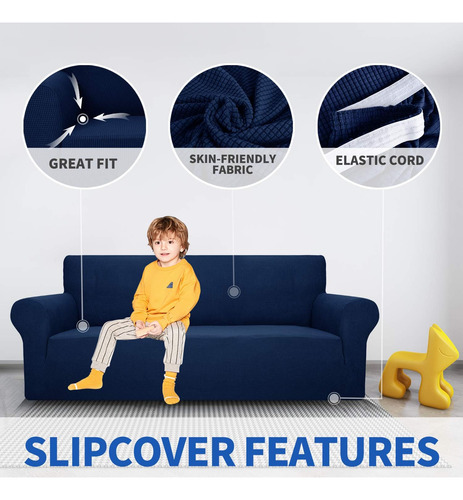 Funda De Sofá Maxijin Super Stretch Para Sofá De 3 Cojines