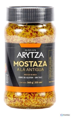 Mostaza A La Antigua Gourmet Arytza 100% Natural Sin Tacc Dw