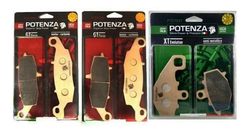 Pastilhas Freio Potenza Ptz229gt Ptz231 Ptz192xt Ninja 650