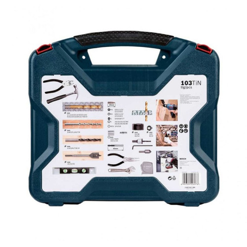 Combo Set Brocas Y Puntas Maletín X-line Con 103 Pzas Bosch