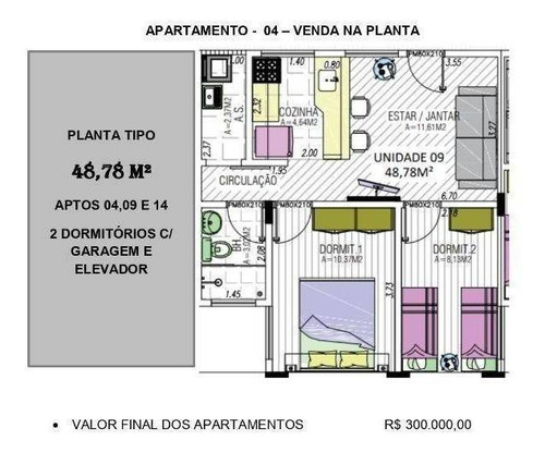 Imagem 5 de 6 de Apartamento Com 2 Dormitórios À Venda, 55 M² Por R$ 250.000,00 - Parque Cruzeiro Do Sul - São Paulo/sp - Ap2245