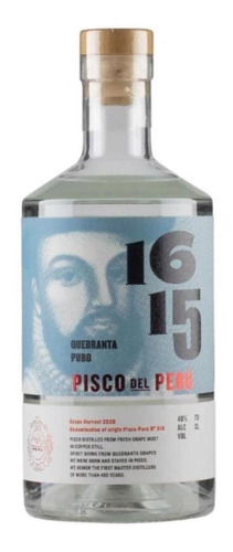 Licor Pisco 1615 Quebranta 750ml Destilado Peruano Oferta