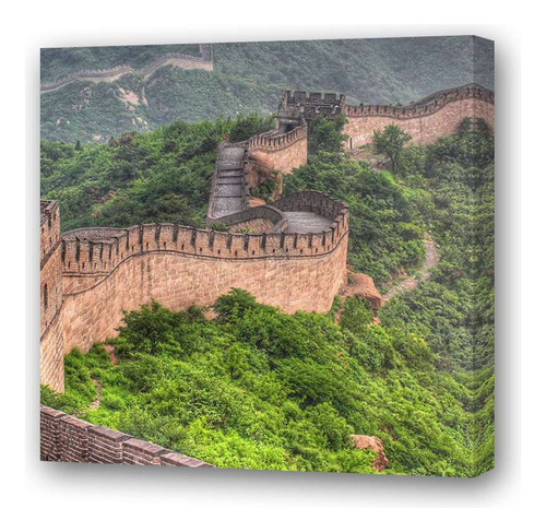 Cuadro 20x20cm Muralla China Oriental Gran Imperio
