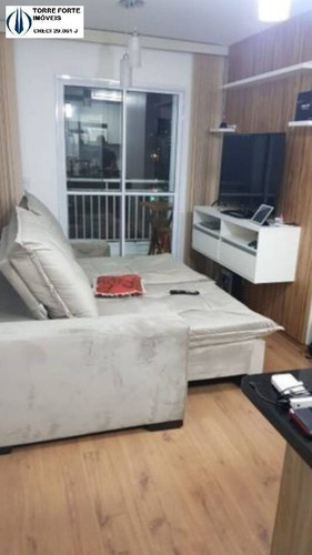 Imagem 4 de 15 de Lindo Apartamento Com 2 Dormitórios, Varanda Gourmet Na Vila Ema - 1873