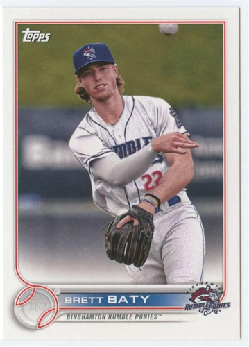 2022 Topps Pro Debut Pd-154 Brett Baty Binghamton Rumble Pon