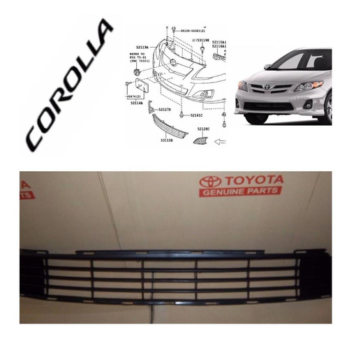 Parrilla Central De Parachoque Toyota Corolla 2012/2014