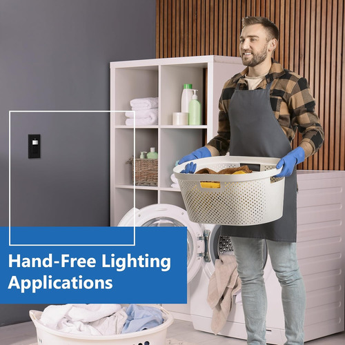 Interruptor Con Sensor De Movimiento Con Placa De Pared, Int