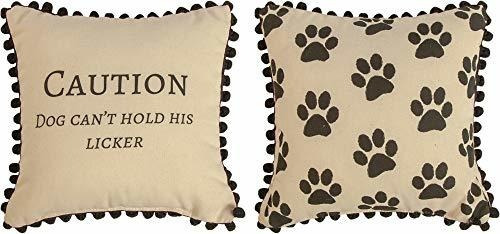 Almohada Perro Travieso 12x12 