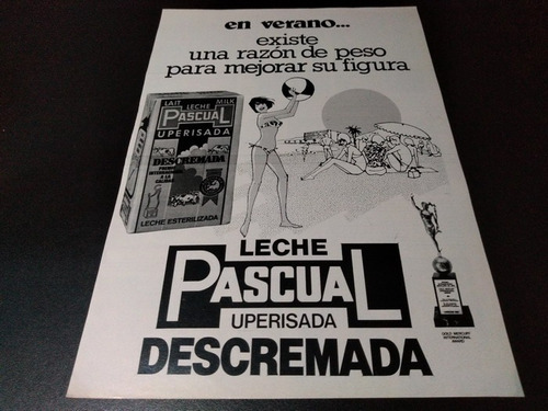 (pb676) Publicidad Clipping Leche Pascual * 1980