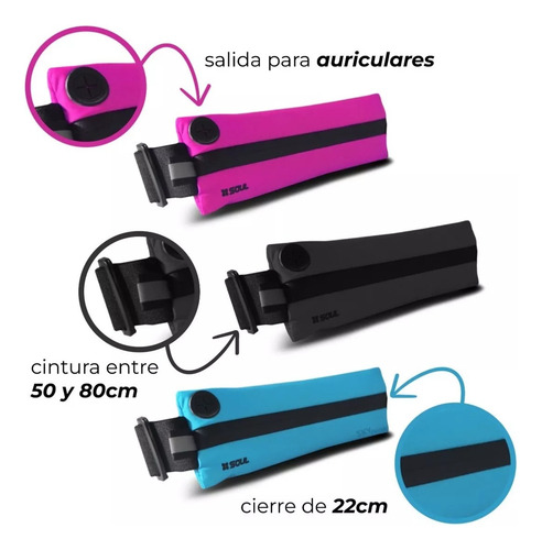 Riñonera Running Deportiva Expandible Porta Celular Llaves