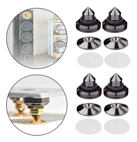 Imagem 3 de 9 de 2x4pcs Suporte De Alto-falantes Espigões Caixa De