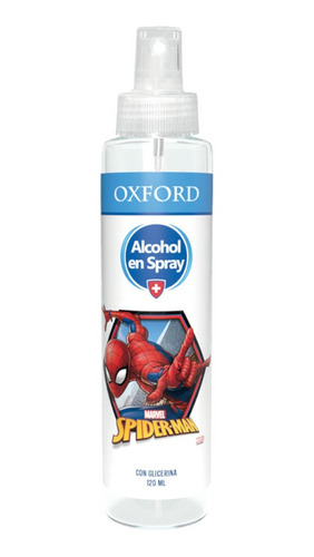 Alcohol En Spray Disney Spiderman Al 70% 120 Ml  