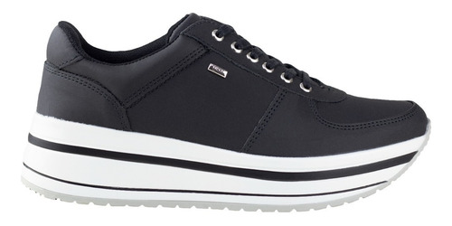 Flexi De Dama Tenis Urbanos Plataforma 4.5 Cm 101001 Negro