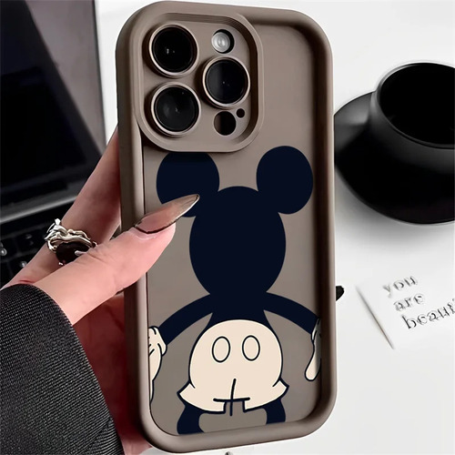 Funda Blanda Stitch De Mickey Mouse Para iPhone 15, 14, 13,