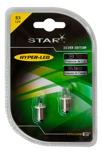 Foco Leds 53 Blanco 12v 1 Leds 2pz Star 5