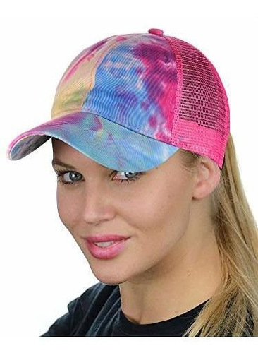 Ponycap Desordenado Alta Bun Ponytail Ajustable Gorro 4tm3z