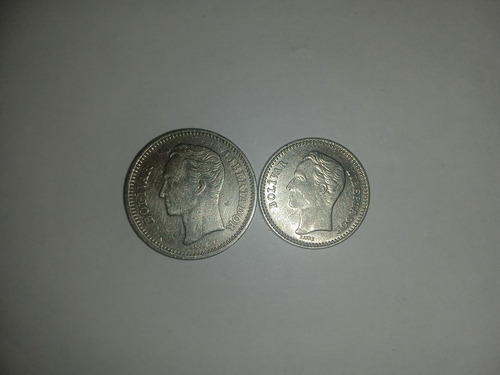 Monedas De 50 Y 25 Céntimos De 1965 Pareja Del 65