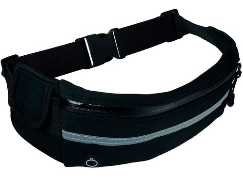 Imagen 3 de 6 de Cangurera Deportiva Para Celular Universal Color Negro D1124