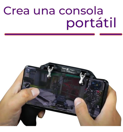 Control Gamepad Para Celular 2 Gatillos Ventiladores Gaming
