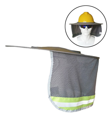 | Sombrero Duro Sombrilla Protección For El Cuello Al Gris