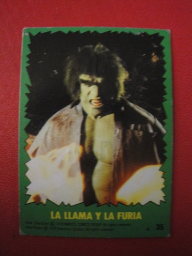 Figuritas El Increible Hulk Año 1979 Nº 35