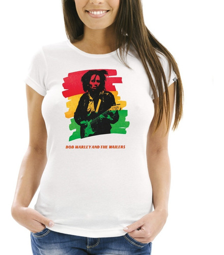 Remeras Mujer Bob Marley Reggae 23 Premium Digital Stamp Dtg