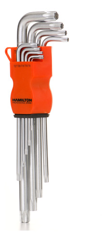 Set 9 Llaves Torx Tamper Extra Largas Hamilton Lt70