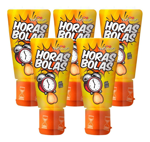 Gel Lubrificante Horas Bolas Prolongador Masculino 5unidades Sabor Mentol