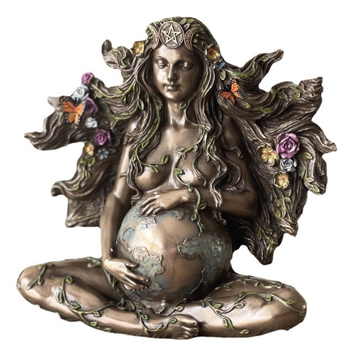 Estátua Da Deusa Da Mãe Gaia Da Nova Terra E Jardim De Borbo