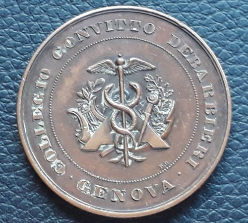Medalla Debarbieri Collegio Convitto Génova 1871 - 1178