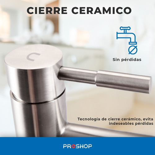 Imagen 5 de 10 de Canilla Grifería Baño Premium Bacha De Acero - Nero Original