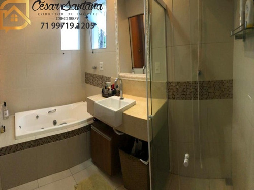 Imagem 23 de 30 de Casa Térrea 4 Suítes Em Condomínio Fechado - Lauro De Freitas - Ca01171 - 70544717