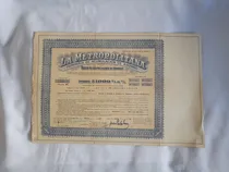 Comprar Antiguo Titulo La Metropolitana Acumulacion  1000