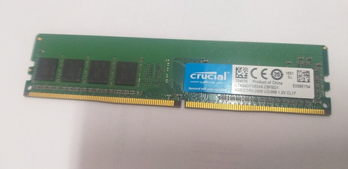 Memória Ram 4gb 1x4gb Crucial Ct4g4dfs824a