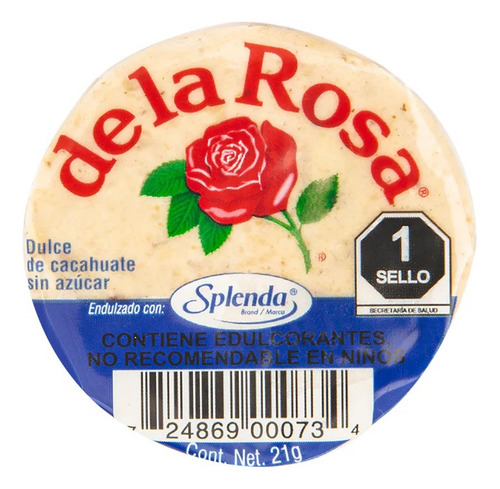 10 Pzas Mazapán De La Rosa Endulzado Con Splenda 21 G