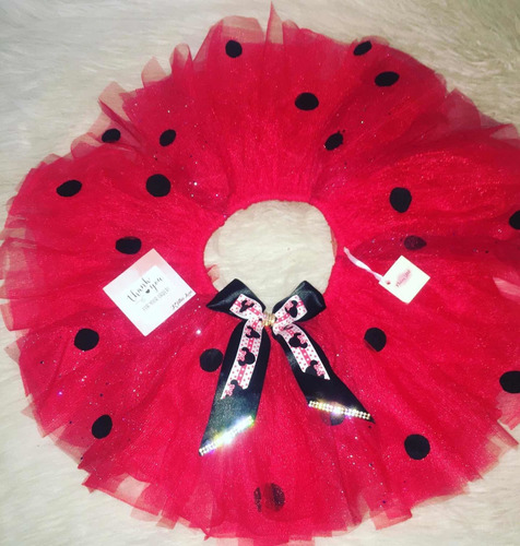 Tutu Minnie Mouse Rojo Con Lunares Ktutus