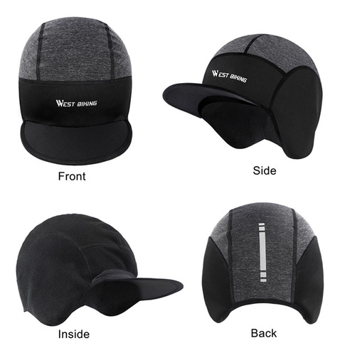Imagen 5 de 9 de West Biking - Gorras De Ciclismo Para Hombre, Resistentes Al