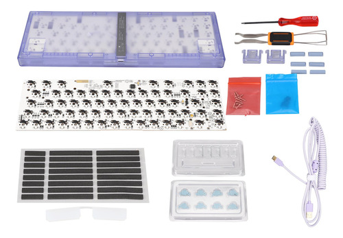 Teclado Mecánico Modular, Kit De Bricolaje, 67 Teclas, Cable