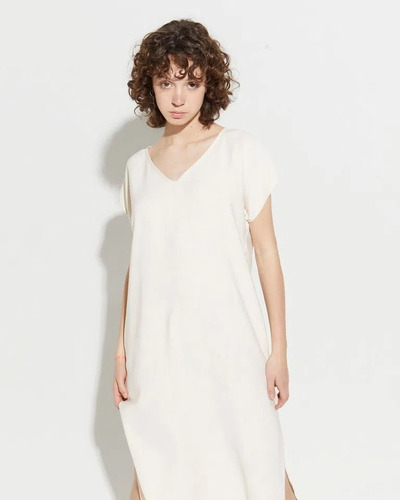 Imagen 5 de 9 de Vestido Loose Penny - Crudo Mujer System