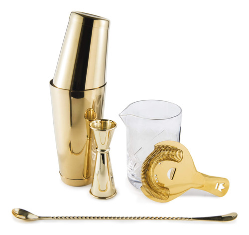 Coctel Reino Essential Cocktail Set  Gold-plated