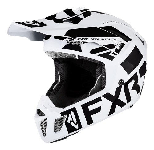 Casco Para Moto Fxr Mens White/ Talla M Color Negro