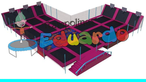 Parque Zona De Trampolin Sky Zone Cama Malla Elastica