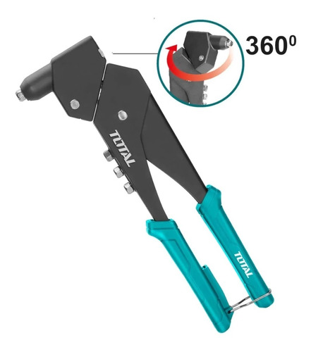 Remachadora Cabeza Giratoria 360° Total Tools Tht32106