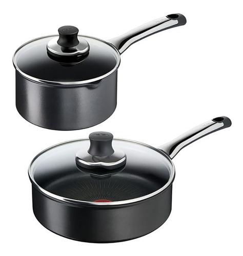 Imagen 6 de 10 de Batería De Cocina T-fal Hard Titanium 12pz Inducción Francia