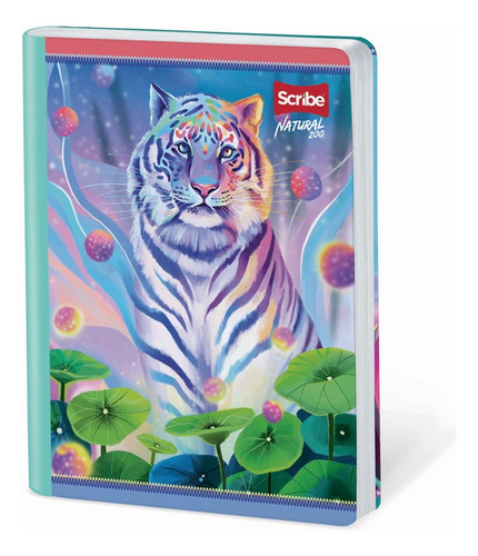 Cuaderno Cosido 100h Rayado/cuadros/doble Línea Natural Zoo